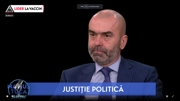 Florentin Țuca la emisiunea Marius Tucă Show/Aleph News: „Acest caz este picătura care a umplut paharul, care a făcut ca juriștii să-și dea seama că este prea mult” (video)
